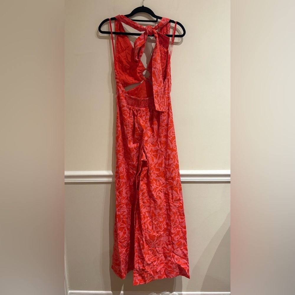 FREE PEOPLE Kira Jumpsuit Cherry Combo Size XS - Picture 4 of 8
